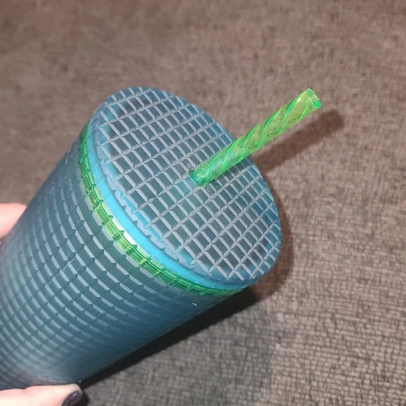 Starbucks | Green Grid Tumbler - Picture 3 of 4